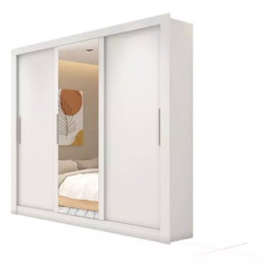 PLACARD GLASS 3 PUERTAS CON ESPEJO